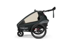 Qeridoo Kidgoo 1 Sport Fahrradanhänger Limited Edition Grey -Günstiges CYBEX || Britax || VOX Geschäft 002 kidgoo1sport le grey buggy rgb