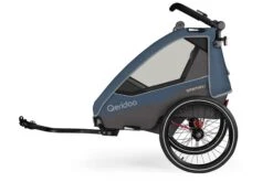 Qeridoo Sportrex 1 Fahrradanhänger Jeans Blue 2023 Limitiertes Design -Günstiges CYBEX || Britax || VOX Geschäft 003 sportrex1 2023 jb trailer 2500px rgb