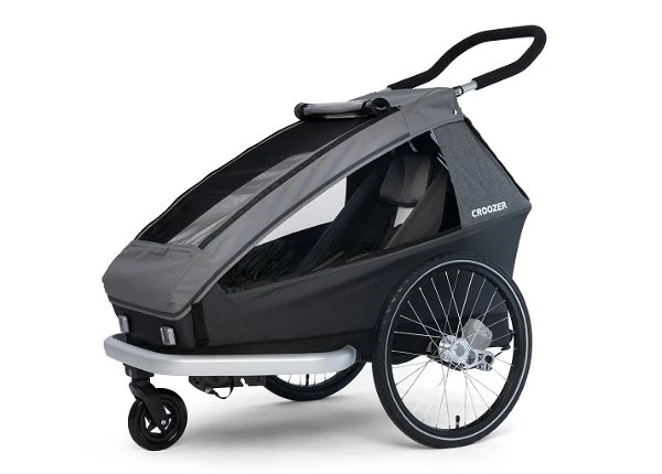Croozer Kid Keeke 1 Mountain Grey 2in1 Fahrradanhänger & Buggy-Set 1 Croozer Kid Keeke 1 Mountain Grey 2in1 Fahrradanhänger & Buggy-Set