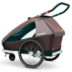 Croozer Kid Vaaya 2 Blossom Red 2in1 Fahrradanhänger & Buggy-Set -Günstiges CYBEX || Britax || VOX Geschäft 121001322 croozer kid vayaa 2 blossom red buggy seitlich