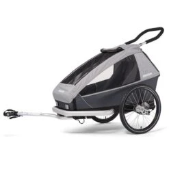 Croozer Kid Keeke 2 Stone Grey 2in1 Fahrradanhänger & Buggy-Set