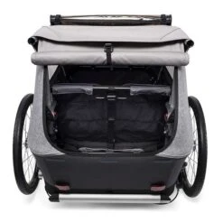 Croozer Kid Keeke 2 Stone Grey 2in1 Fahrradanhänger & Buggy-Set -Günstiges CYBEX || Britax || VOX Geschäft 121001620 croozer kid keeke 2 kofferraum stone grey 2020 web 1
