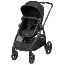 Maxi-Cosi Zelia3 Kinderwagen Set Essential Black Ab Geburt Bis Ca 4 Jahre Nutzbar -Günstiges CYBEX || Britax || VOX Geschäft 1210672111 2021 maxicosi stroller zelia3 essentialblack 3qrtleft 1
