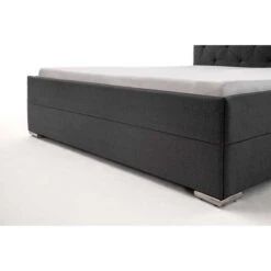 Meise Möbel Chicago Polsterbett Anthrazit 180 X 200 Cm Mit Chromfüßen -Günstiges CYBEX || Britax || VOX Geschäft 1916 20 fein