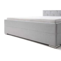 Meise Möbel Chicago Polsterbett Hellgrau 180 X 200 Cm Mit Chromfüßen -Günstiges CYBEX || Britax || VOX Geschäft 1934 20 fein