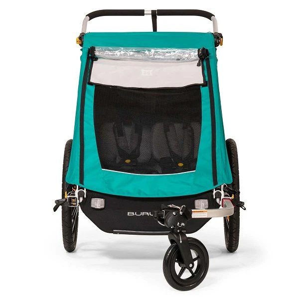 Burley Encore X Fahrradanhänger Türkis 2-Sitzer Mit Buggy-Funktion 2 Burley Encore X Fahrradanhänger Türkis 2-Sitzer Mit Buggy-Funktion – Bild 2