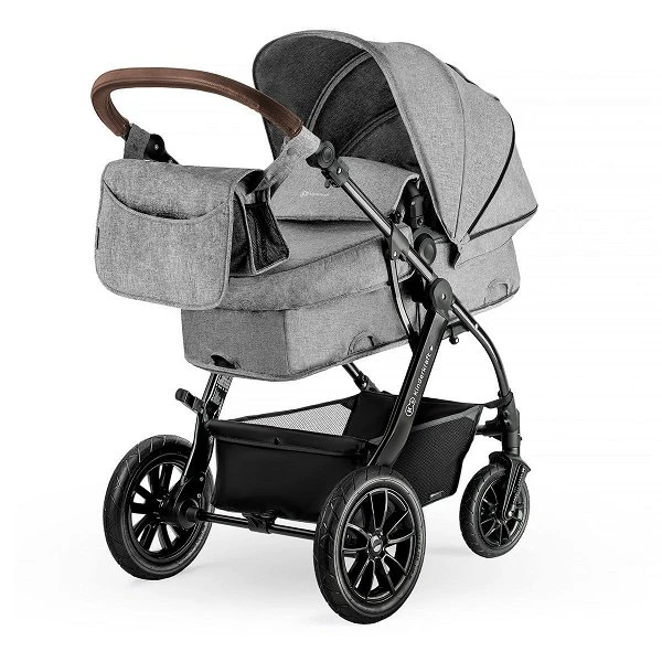 Kinderkraft MOOV 3in1 Kinderwagen Grey Melange Inkl. Babyschale, Adapter & Regenverdeck 4 Kinderkraft MOOV 3in1 Kinderwagen Grey Melange Inkl. Babyschale, Adapter & Regenverdeck – Bild 4