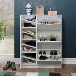 Trendteam Basix Schuhschrank 1TR 3KL Weiß -Günstiges CYBEX || Britax || VOX Geschäft 21245