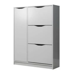 Trendteam Basix Schuhschrank 1TR 3KL Weiß