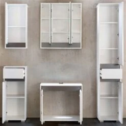 Trendteam Sol Badmöbel 5-teilig Weiß -Günstiges CYBEX || Britax || VOX Geschäft 30078