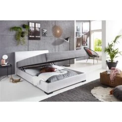 Relita Boxspringbett MELS Weiß Anthrazit 140x200 Cm Mit Federkernmatratze Und Bettkasten -Günstiges CYBEX || Britax || VOX Geschäft 3534 20 1