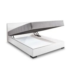 Relita Boxspringbett MELS Weiß Anthrazit 140x200 Cm Mit Federkernmatratze Und Bettkasten -Günstiges CYBEX || Britax || VOX Geschäft 3539 20 1