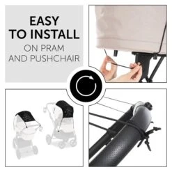 Hauck Sunshade Sonnensegel Mickey Mouse -Günstiges CYBEX || Britax || VOX Geschäft 4007923550724.pt02.sunshade mickey mouse black