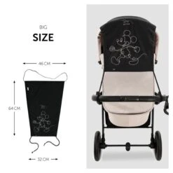 Hauck Sunshade Sonnensegel Mickey Mouse -Günstiges CYBEX || Britax || VOX Geschäft 4007923550724.pt04.sunshade mickey mouse black