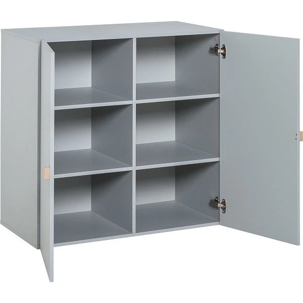 VOX Stige Kommode Hoch 2-türig Grau 2 VOX Stige Kommode Hoch 2-türig Grau – Bild 2