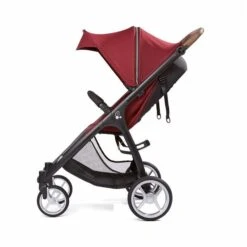 Gesslein Smiloo Happy+ Buggy Maroon Gestell Schwarz Mit Tabak Griff -Günstiges CYBEX || Britax || VOX Geschäft 420 170 894000 seitlich