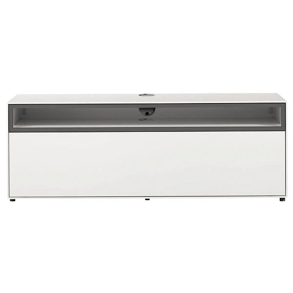 Now! By Hülsta Easy Wohnwand Lack-hellgrau 181x320x45 Mit Media-Lowboard - 5-teilig 2 Now! By Hülsta Easy Wohnwand Lack-hellgrau 181x320x45 Mit Media-Lowboard - 5-teilig – Bild 2