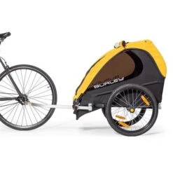 Burley Bee Fahrradanhänger Gelb 2-Sitzer -Günstiges CYBEX || Britax || VOX Geschäft 5 2019 bee attached to bike