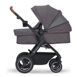 Kinderkraft B-TOUR 3in1 Kinderwagen Dark Grey Inkl. Autositz, Adapter, Fußsack, & Regenschutz -Günstiges CYBEX || Britax || VOX Geschäft 5902533918942 5