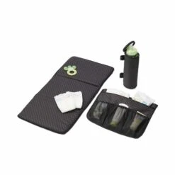 Gesslein Wickeltasche No.4 Schwarz/schwarz Mit Kunstleder -Günstiges CYBEX || Britax || VOX Geschäft 6351 607000 wickeltasche no4 inhalt 2