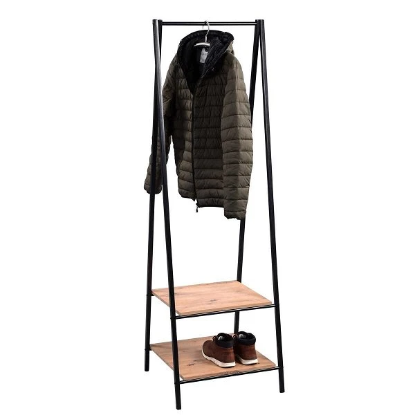HomeTrends4You Garderobe Max MDF Dekor Artisaneiche | Metall Schwarz 1 HomeTrends4You Garderobe Max MDF Dekor Artisaneiche | Metall Schwarz