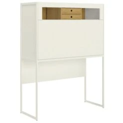 Now! Vision By Hülsta Barfach Mit 1 Klappe 143,3x108,7x42,1 - Lack-weiß