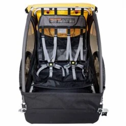Burley Bee Fahrradanhänger Gelb 2-Sitzer -Günstiges CYBEX || Britax || VOX Geschäft 946203 bee cover open 2000px