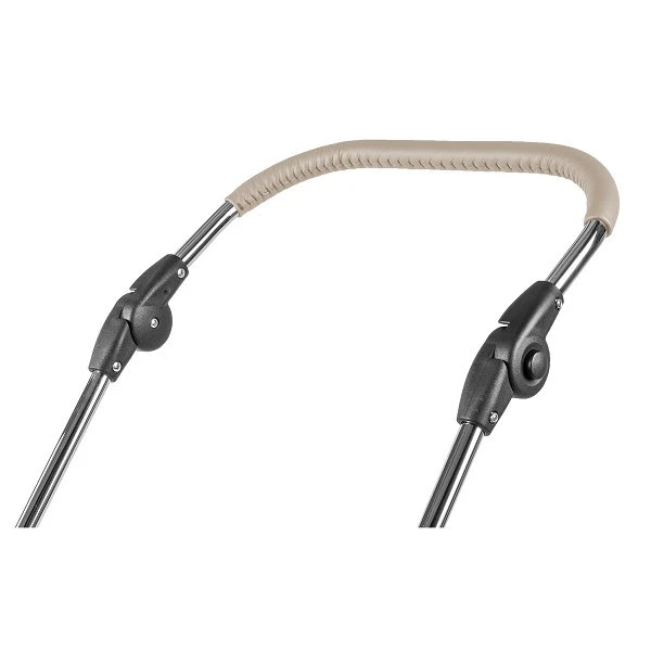 HESBA Condor Coupe Kinderwagen Außen 682 Innen 230 Teilleder Räder Weiß 30 Cm, Ledergriff Greige 5 HESBA Condor Coupe Kinderwagen Außen 682 Innen 230 Teilleder Räder Weiß 30 Cm, Ledergriff Greige – Bild 5