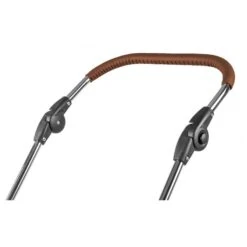 HESBA Corrado Kinderwagen Außen 647 Innen 250 Teilleder Räder Weiß 30 Cm, Ledergriff Hellbraun -Günstiges CYBEX || Britax || VOX Geschäft 9522 leather push handle new 2018 light brown