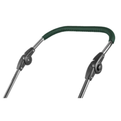 HESBA ClassicKorb Kinderwagen Außen 685 Innen 180 Black Edition - Räder Schwarz 30 Cm, Ledergriff Dunkelgrün -Günstiges CYBEX || Britax || VOX Geschäft 9526 leather push handle new 2018 dark green