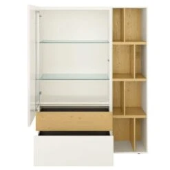 Now! Vision By Hülsta Kombination 7 140x105x42 Lack-weiß/Natureiche/Lack-Hochglanz-weiß -Günstiges CYBEX || Britax || VOX Geschäft 980006 huelsta now vision 151250f4 1