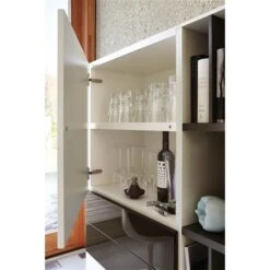 Now! Vision By Hülsta Kombination 10 140x141x42 Lack-weiß/Lack-Hochglanz-grau/Lack-Hochglanz-weiß -Günstiges CYBEX || Britax || VOX Geschäft 980011 huelsta now vision 151042f3 gr 1