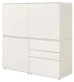 Now! By Hülsta Easy Highboard 128x128x45 Cm 3-teilig