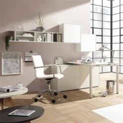 Now! By Hülsta Easy Wohnwand Reinweiß 177x230x195 5-teilig