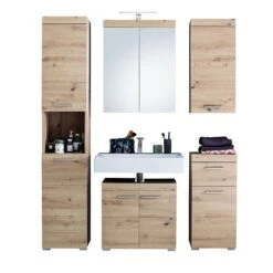 Trendteam Amanda Badmöbel 163x190x34 Cm 5-teilig Asteiche / Asteiche