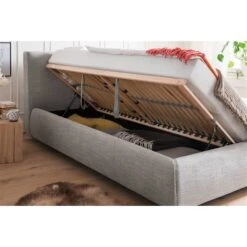 Meise Möbel Atesio Bett Hellgrau Mit Bettkasten Und Federholzrahmen 180 X 200 Cm -Günstiges CYBEX || Britax || VOX Geschäft atesio hellgrau 02 bk detail 11235 1919 fein 2