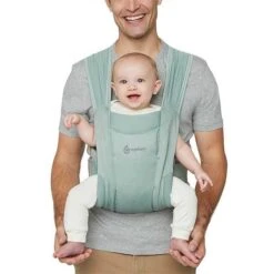 Ergobaby Embrace Soft Air Mesh Sage Babytrage Für Neugeborene -Günstiges CYBEX || Britax || VOX Geschäft baby carrier embrace soft air mesh sage 4 1