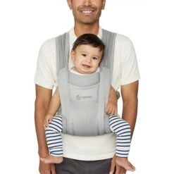 Ergobaby Embrace Soft Air Mesh Soft Grey Babytrage Für Neugeborene -Günstiges CYBEX || Britax || VOX Geschäft baby carrier embrace soft air mesh soft grey 4
