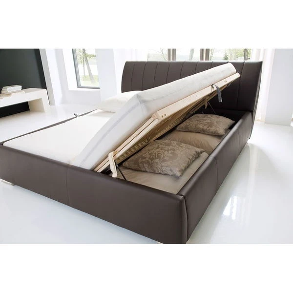 Meise Möbel Bern Polsterbett Weiß Kunstleder 2 Meise Möbel Bern Polsterbett Weiß Kunstleder – Bild 2