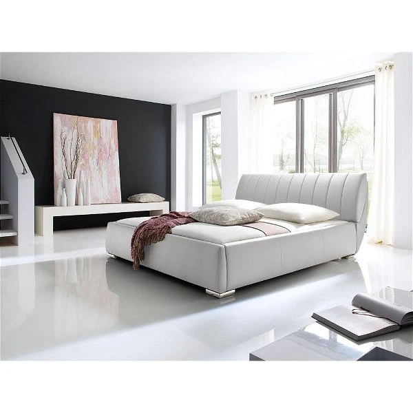 Meise Möbel Bern Polsterbett Weiß Kunstleder 1 Meise Möbel Bern Polsterbett Weiß Kunstleder