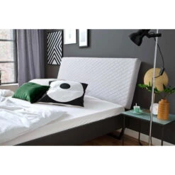 Meise Möbel Boston Metallbett Beige 180 X 200 Cm Füße Wählbar Kopfteil Raute -Günstiges CYBEX || Britax || VOX Geschäft boston kt 1 gestanzt sawana 84 grau beige kufe detail kt 140x200 cm 6440 20 fein 2