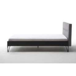 Meise Möbel Boston Metallbett Hellgrau 180 X 200 Füße Wählbar Kopfteil Gesteppt -Günstiges CYBEX || Britax || VOX Geschäft boston kt 2 4 punkt sawana 21 hellgrau speichenfuss seite 140x200 cm 6051 20 fein 2