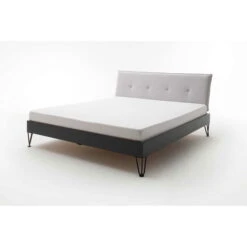 Meise Möbel Boston Metallbett Beige 180 X 200 Cm Füße Wählbar Kopfteil Gesteppt Umlaufende Biese -Günstiges CYBEX || Britax || VOX Geschäft boston kt 3 biese sawana 84 grau beige speichenfuss seitlich ohne deko 2535 20 fein 2