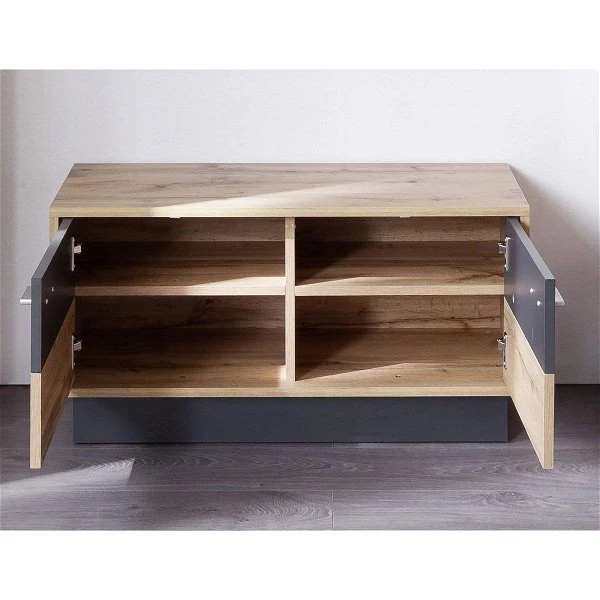 Trendteam Coast Garderoben-Set 2-teilig Paneel Wotan Eiche / Grau Melamin 3 Trendteam Coast Garderoben-Set 2-teilig Paneel Wotan Eiche / Grau Melamin – Bild 3