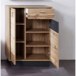 Trendteam Coast Garderoben-Set 2-teilig Spiegel Wotan Eiche / Grau Melamin 5 Trendteam Coast Garderoben-Set 2-teilig Spiegel Wotan Eiche / Grau Melamin -Günstiges CYBEX || Britax || VOX Geschäft coast gd 1747 867 83 frontal geoeffnet 3