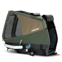 Croozer Dog Enna Moss Green Fahrradanhänger Für Mittelgroße Hunde Geeignet -Günstiges CYBEX || Britax || VOX Geschäft croozer dog enna moss green 2022 box side