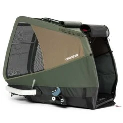 Croozer Dog Mikke Moss Green Fahrradanhänger Für Große Hunde Geeignet -Günstiges CYBEX || Britax || VOX Geschäft croozer dog mikke moss green 2022 box side