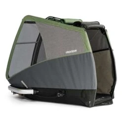 Croozer Dog Bruuno Pine Green Fahrradanhänger Für Extra Große Hunde Geeignet -Günstiges CYBEX || Britax || VOX Geschäft croozer dog bruuno 2020 box side web 1