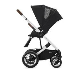 CYBEX Talos S LUX Sportwagen Deep Black Gestell In Silver -Günstiges CYBEX || Britax || VOX Geschäft cyb 20 talosslux int dpbl slv y270 rwf xlcanopy