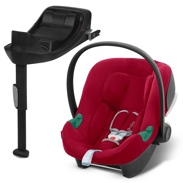 CYBEX Aton B2 I-Size Babyschale Dynamic Red Inklusive Base One Gruppe 0+